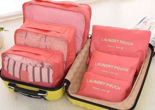 6-Piece Set Travel Organiser Bag