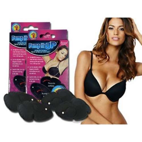 Pump It Inflatable Bra inserts Pads Increase Cup Size Push Up Breast Enhancers