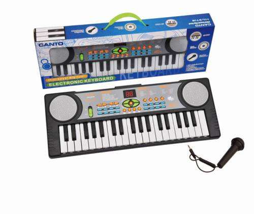 Electronic Keyboard + Microphone 37 keys 47cm For Kids
