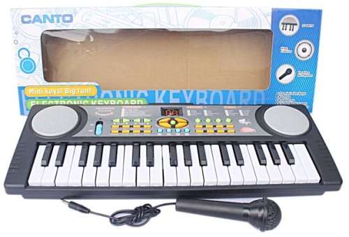 Electronic Keyboard + Microphone 37 keys 47cm For Kids