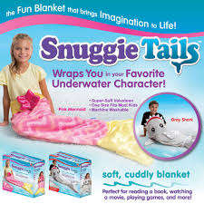 New Snuggie Tails MERMAID Blanket Pink One Size Fits Most - Super Soft Velveteen