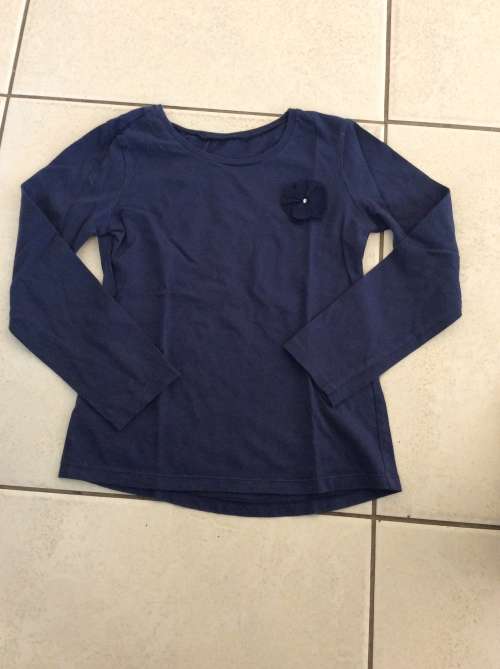 Long Sleeve Navy Blue Top Girls