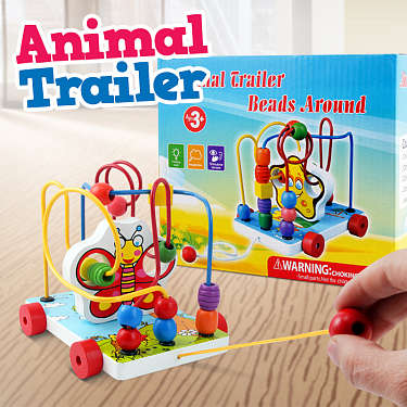 Animal Trailer Circles Educational Toy
