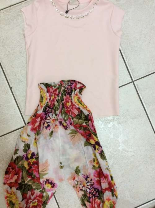 Girls ZARA Top + Harem Pants