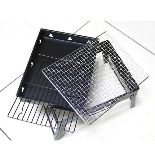 Outdoor Folding Barbecue Grill Patio Camping Garden Stainless Steel Portable Set