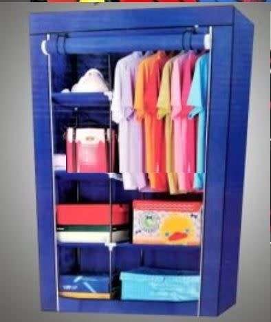 Portable Cloth Wardrobe Storage 4 Shelves