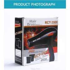 RCT-3900 Professional Hair Dryer Black 2000W