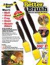 Super Brushes - Set Of 3 Silicone Basting Brushes - As Seen On TV