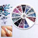 Mix Nail Art  Wheel Rhinestones 800 pieces