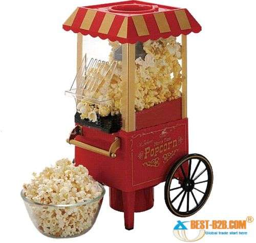 Stunning Old Fashion Wagon Popcorn Machine- WHAT A GREAT GIFT!!!
