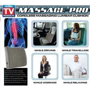 Massage Pro - Cordless Massaging Lumbar Cushion!!