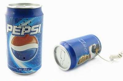 New Novelty Pepsi Can Shape Corded Telephone