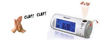 Claaping Controlled Projection Alarm Clock