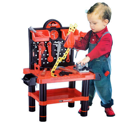 Bricolage Construction Tinker Tool Bench and Tool Set Playset Toy
