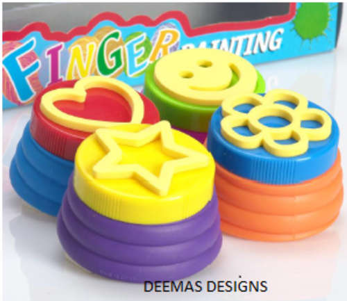 4 Pots Of Finger Paint - Let your kids explore their Creativity