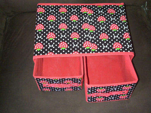 2 DRAWERS FOLDABLE STORAGE BOX