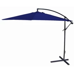 Hazlo 3m Outdoor Patio Cantilever Banana Umbrella Blue