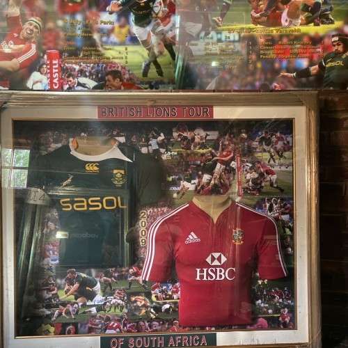 British and Springbok jerseys Frame