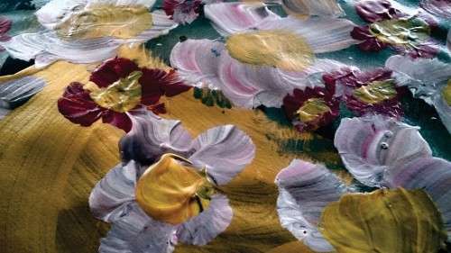 LARGE CLAERHOUT ORIGINAL! Signed & Dated - Flowers - Comes with COA 42cm x 30cm!!! STUNNING!!!