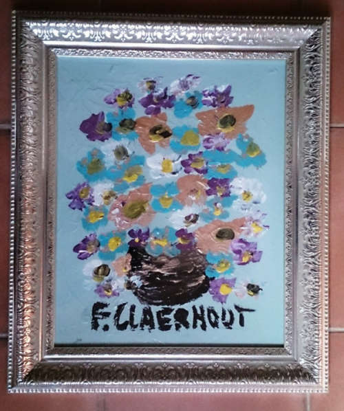 Large stunning Claerhout investment piece framed behind glass !! With COA