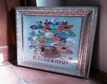 Large stunning Claerhout investment piece framed behind glass !! With COA