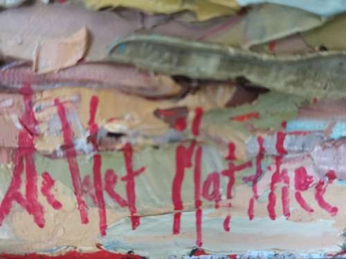 Beautiful INVESTMENT ART! !  "Boy at water"  Oil on Board:De Wet Mathee