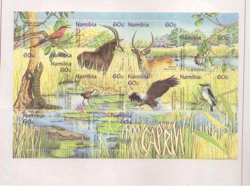NAMIBIA 1998 CAPRIVI M/SHEET MINT