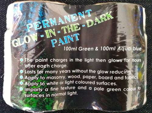 Permanent Glow-In-The-Dark Paint Twin Pack