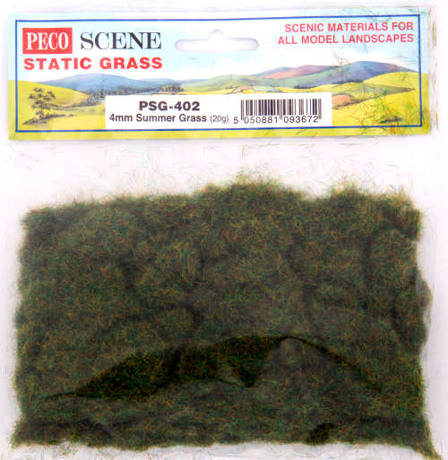Peco Scene Static Grass PSG-402 4mm Summer Grass (20g)