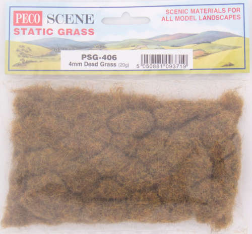 Peco Scene Static Grass PSG-406 4mm Dead Grass (20g)