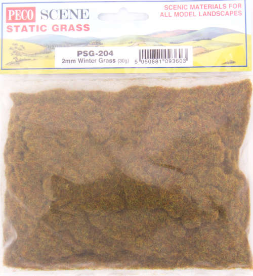 Peco Scene Static Grass PSG-204 2mm Winter Grass (30g)