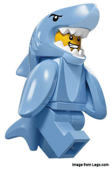 Lego Minifigures Series 15 (71011) Shark Suit Guy