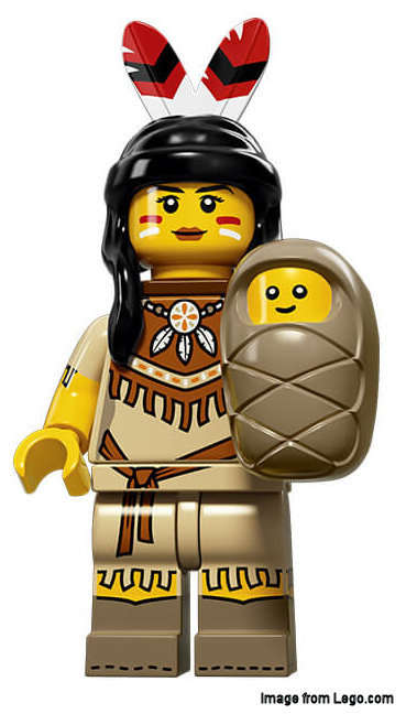 Lego Minifigures Series 15 (71011) Tribal Woman with Baby