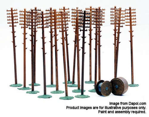 Dapol C024 Telegraph Poles OO/HO