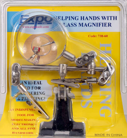Expo Tools Helping Hands with Glass Magnifier (738-60)
