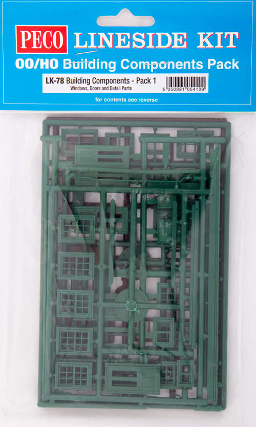 Peco LK-78 Windows, Doors, Gutters & Downpipes (OO/HO)