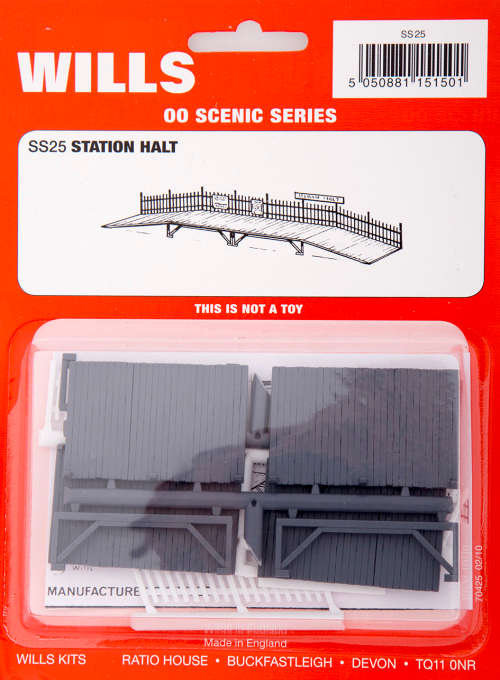 Wills SS25 Station Halt with Fences & Signs Kit (OO/HO)