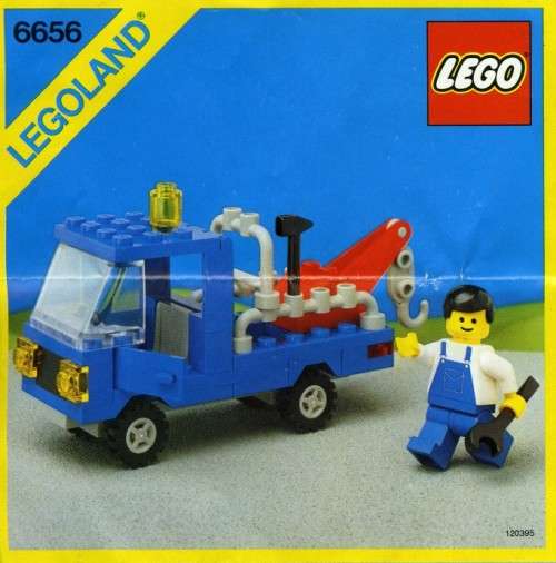 Lego #6656 Tow Truck (Set from 1985)