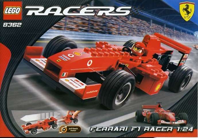Lego #8362 Ferrari F1 Racer - Pull Back Motor (Set from 2004)