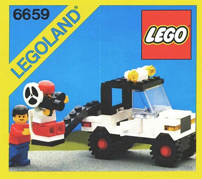 Lego #6659 TV Camera Crew (Set from 1986)