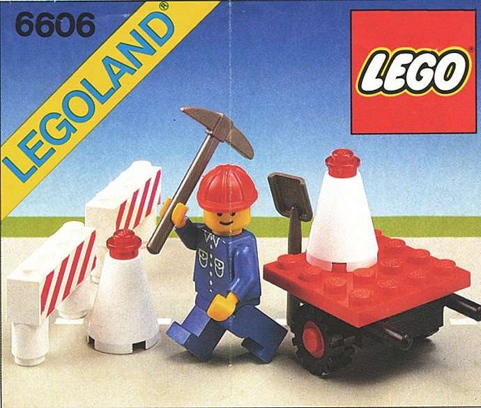 Lego #6606 Road Repair Set (Set from 1983)