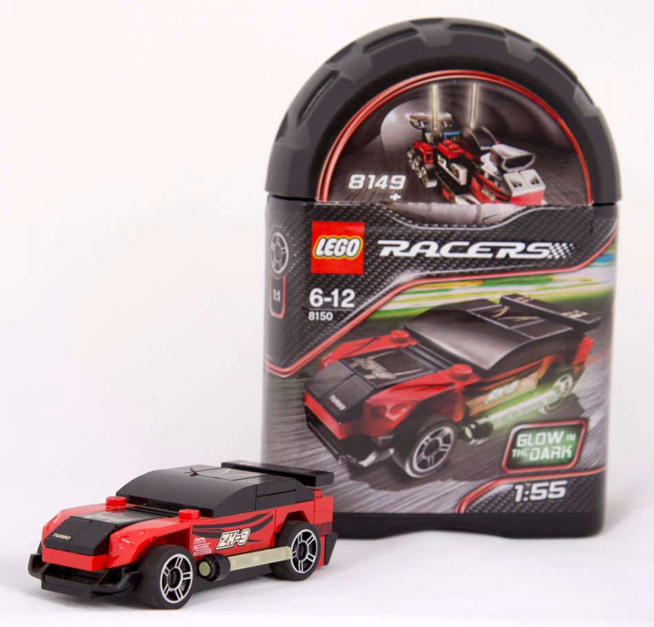 Lego #8150 ZX Turbo Glow in the Dark Racer (Set from 2008)