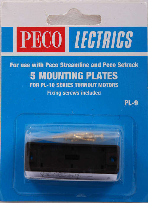 Peco Lectrics PL-9 Mounting Plates for PL-10 Turnout Motors (5 Pack)