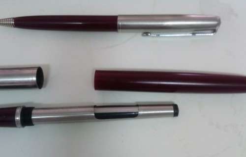 Vintage Parker 51 fountain pen and propelling pencil in branded case