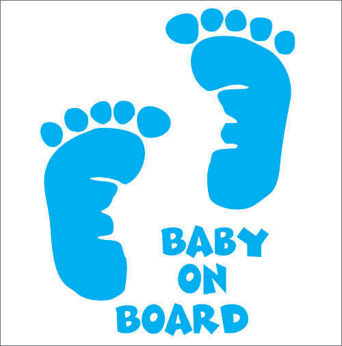 Baby on Board Car Decal - Boy