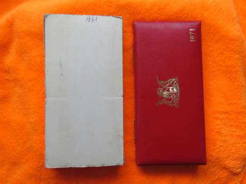 1971 LONG PARTIAL PROOF SET WITH GOLD R1 & HALF CENT