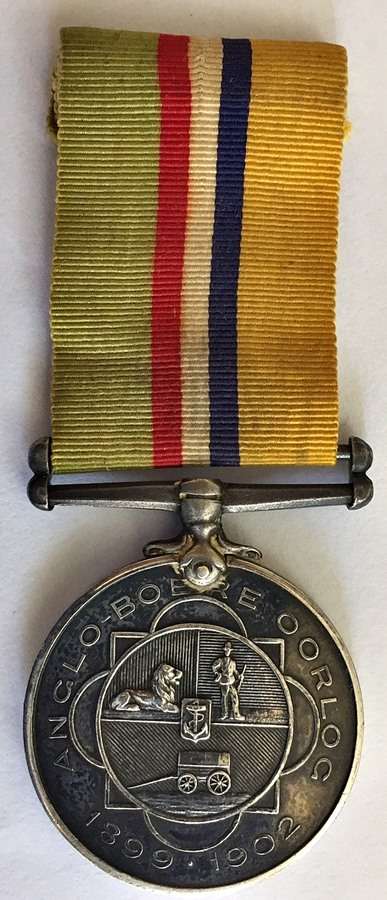 ABO - ANGLO BOER WAR MEDAL to BURGER HEYSTEK (Rustenburg Commando)