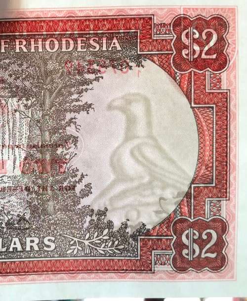 4x Rhodesia Two Dollar Banknotes - Uncirculated - Replacement X/1