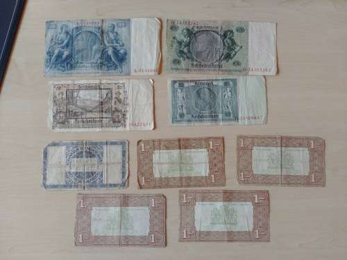Various Circulated Bank Notes from World War 2 and later.