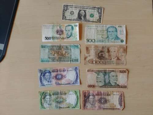 Various Circulated Bank Notes from World War 2 and later.